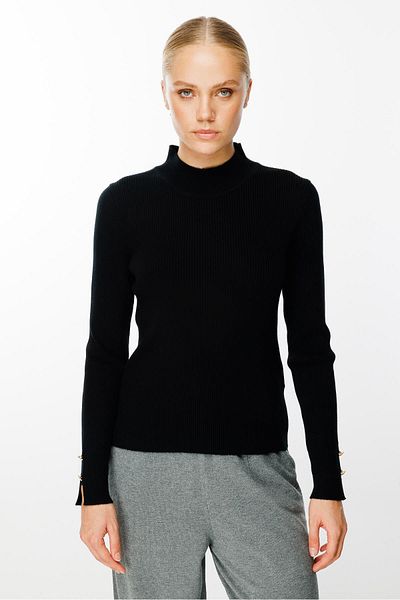 Ghisa Black Thessaloniki Knitwear Tunic