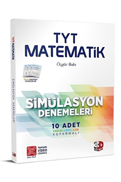 3D Yayınları Çözüm 3d Ayt Matematik Simülasyon 10 Lu Denemeleri