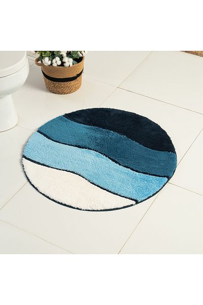 Moda Dekor Ακρυλικό Χαλάκι Μπάνιου Pacific Blue 80x80 Decupe