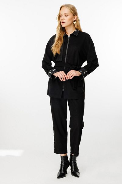 Ghisa Black Suit - Belted Waist