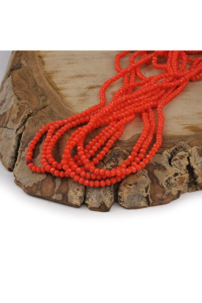 Prestij Boncuk Narandžaste kristalne perle - 2 mm A118