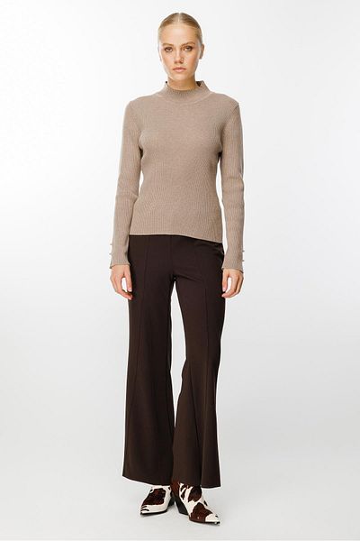Ghisa Dark Beige Thessaloniki Knitwear Tunic