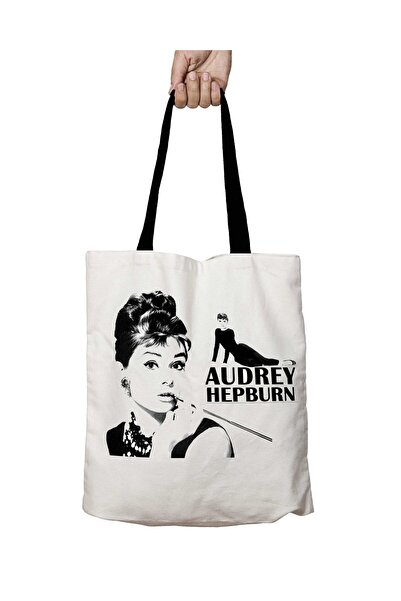 ART HEDİYE Чорна сумка Audrey Hepburn з ручками, що миється, для макіяжу, шкі...