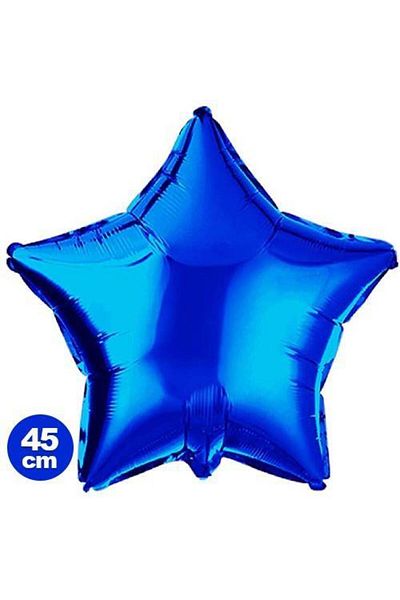 Parti Dükkanım Star Foil Balloon Blue (45 cm)