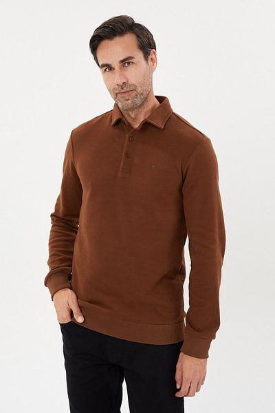 Tony Montana Φούτερ Tony Classics Velvet Polo Collar - KS-1491