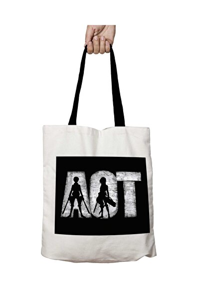 ART HEDİYE Black Handle Attack on Titan Titan Killers Washable School Shoulde...