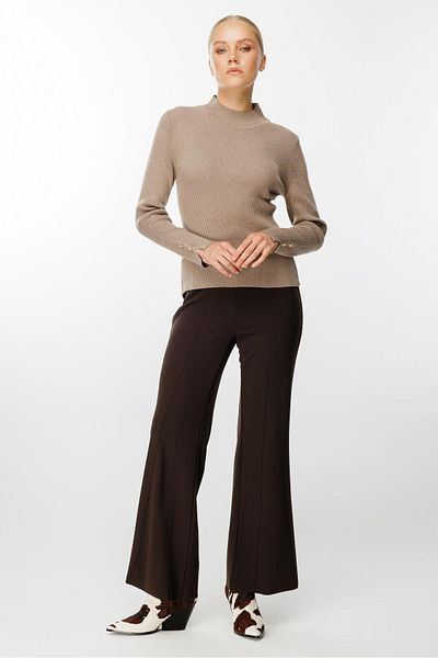 Ghisa Dark Beige Thessaloniki Knitwear Tunic