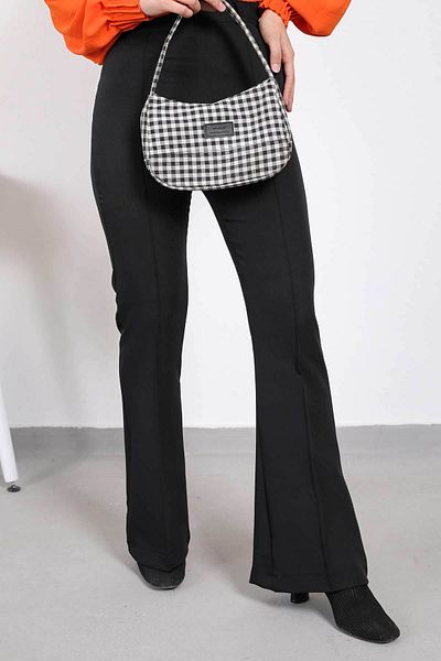 İmajButik Pantaloni negri evazați