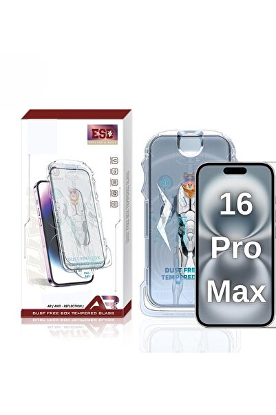 iPhone 16 Pro Max Compatible Screen Protector Anti Static Easy Application Apparatus