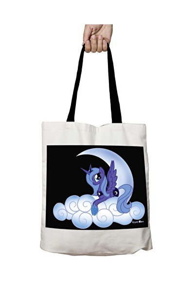 ART HEDİYE My Little Pony Transparent Washable School Shoulder Bag with Black...