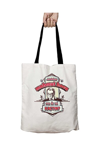 ART HEDİYE Washable School Shoulder Bag with Black Handles Are You Away?