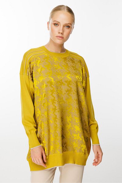 Ghisa Mink Acid Tunic - Houndstooth Design
