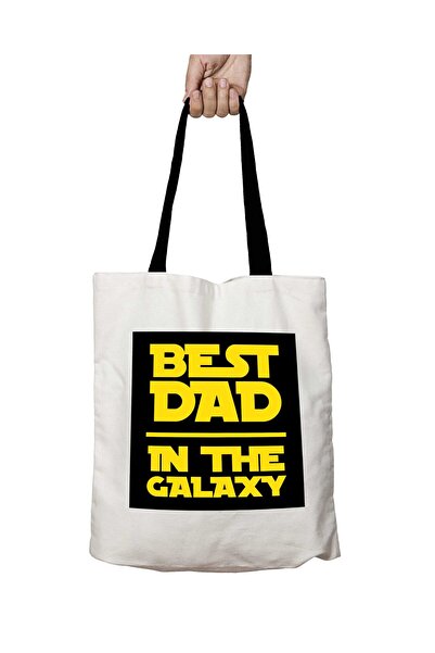 ART HEDİYE حقيبة كتف مدرسية قابلة للغسل من Star Wars Best Dad In Galaxy بمقبض...