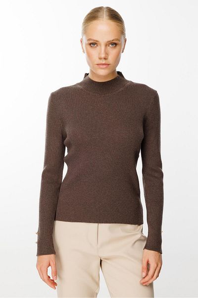 Ghisa Coffee Color Thessaloniki Knitwear Tunic