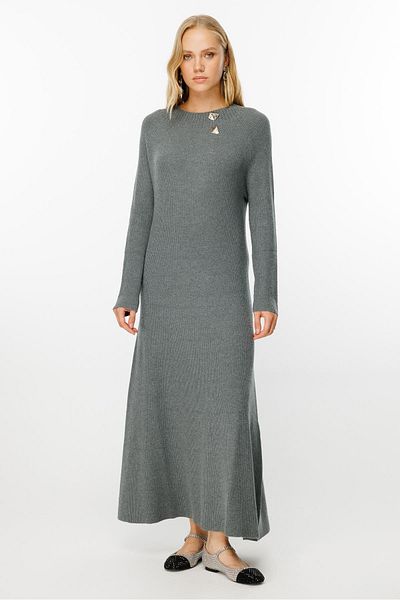 Ghisa Gray Knitwear Dress