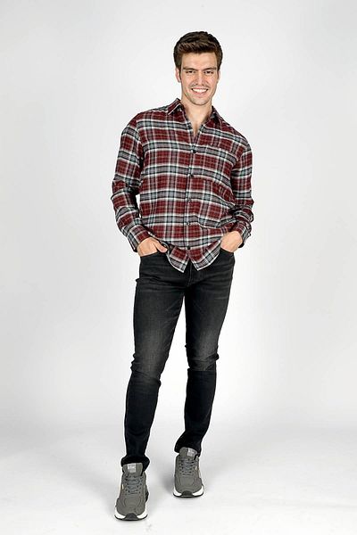 Lee Cooper Jack Stretch Cotton Slim Fit Κανονική μέση στενό τζιν ανδρικό τζιν παντελόνι 251 LCM 121022   Δ