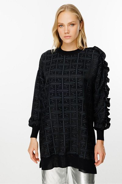 Ghisa Grey Black Tunic