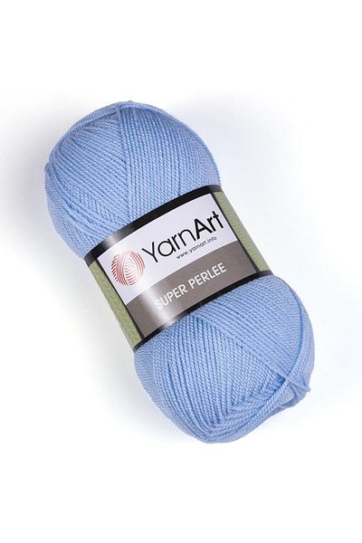 Yarnart Super Perlee - Πλεκτό Χέρι Νήμα Ανοιχτό Μπλε-215