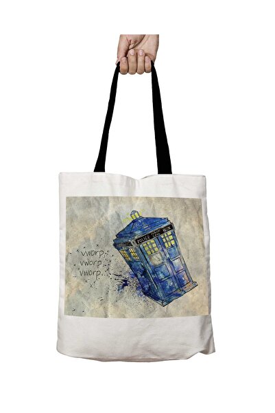 ART HEDİYE حقيبة كتف مدرسية قابلة للغسل من Doctor Who Wrinkled Vworp بمقبض أسود