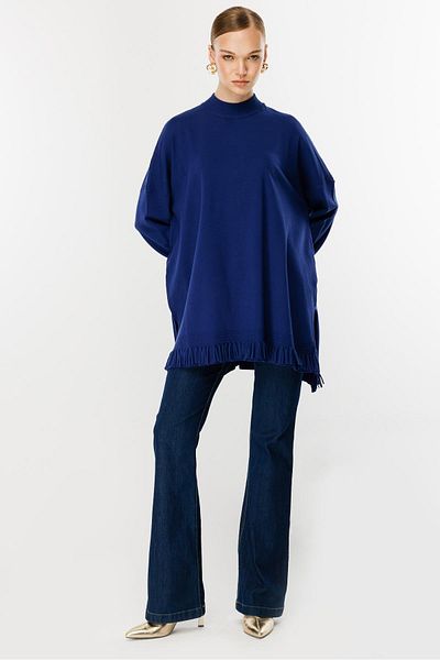 Ghisa Sax Brand Tassel Detailed Knitwear Tunic