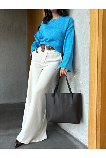 HONEY BAG Ans Model Light Brown Women's Shoulder Bag