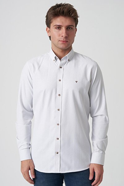 White Stone Albufeira G2504 Slim Fit Shirt Patterned