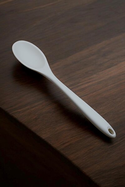 Dore Voir 27.5 CM Cream Colored Silicone Spoon - Baking and Serving Features, Special Series