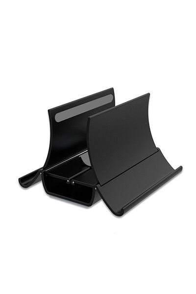 Choice Black Vertical Laptop Stand Heat Dissipation Non-slip Laptop Stand Gravity Induction Holder Notebook