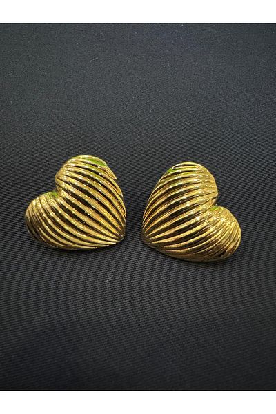 HERA Striped Heart Earrings