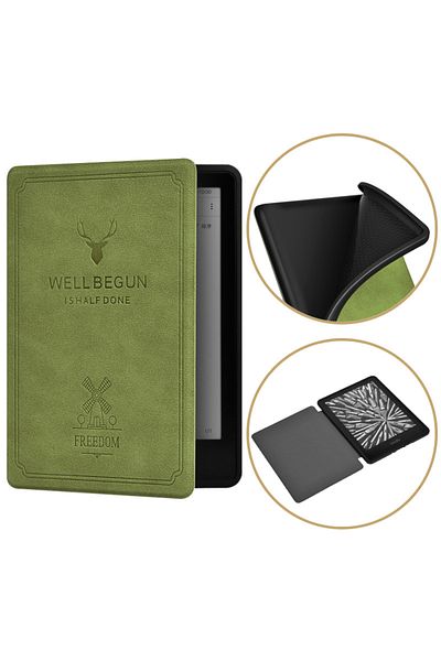 Choice green Kindle Case For All-New Kindle 11th 2022 Released 6 Inch C2V2L3 Auto Sleep/Wake Funda Cover Fo