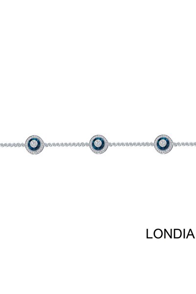 Londia Jewellery 1.50 karat Doğal Pırlantalı Nazar Bileklik 1128471