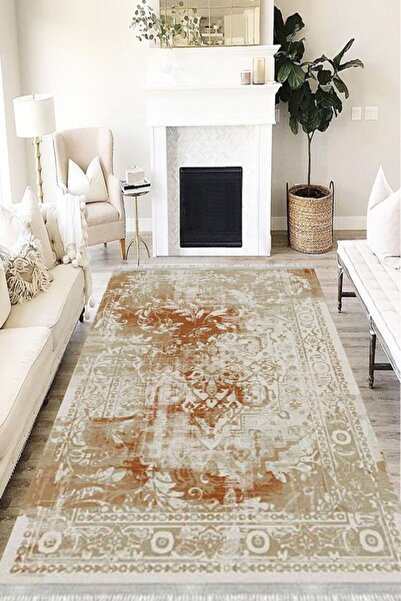 MOTTO HALI Otantik Eko Punto Kaymaz Tabanlı Yıkanabilir Antibakteriyel Dijita...