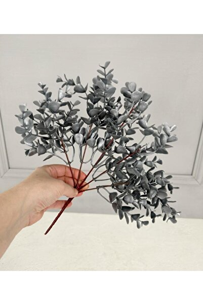 PEKİBU YAPAY OKALİPTUS ÇİÇEK GÜMÜŞ