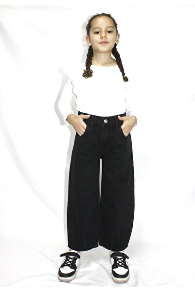 Ede Tekstil Kız Çocuk Balon Paça Jean Pantolon