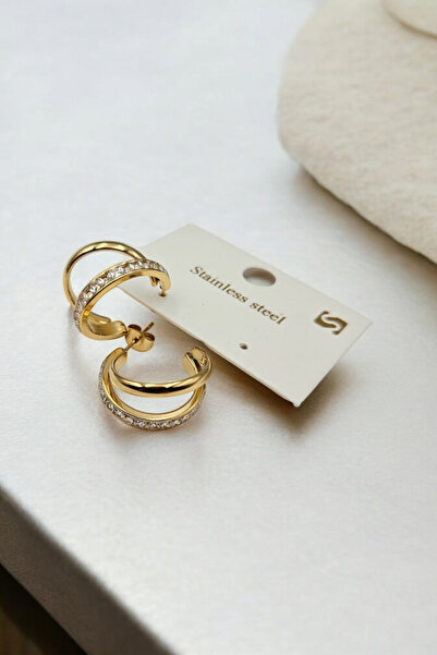 m mavi deniz accesories أقراط من الفولاذ أقراط مرصعة بالأحجار أقراط من الفولا...