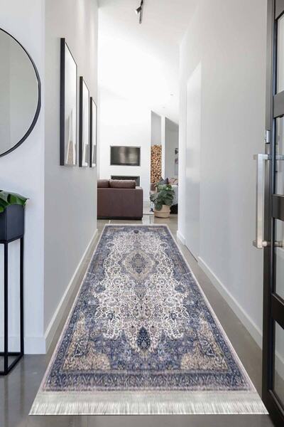 MOTTO HALI Otantik Westa Yolluk Kaymaz Tabanlı Yıkanabilir Antibakteriyel Dij...