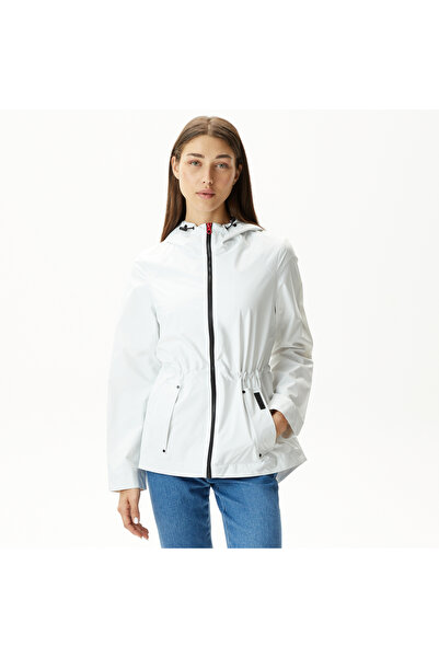 Nautica Kadın Beyaz Yağmurluk