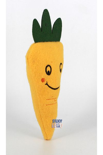 Silky Plush Toy for Dog - 16cm Orange Carrrot