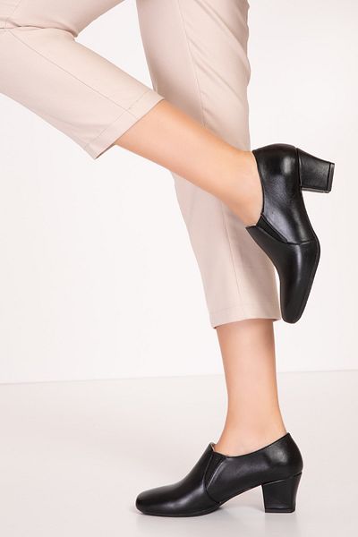 Gondol Medium Size Genuine Leather Heeled Shoes - Vdt.62