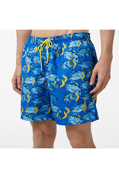 Nautica Erkek Mavi Standart Fit Deniz Şortu