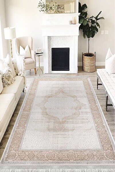 MOTTO HALI Klasik Eko Punto Kaymaz Tabanlı Yıkanabilir Antibakteriyel Dijital...