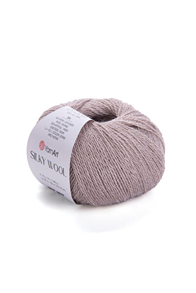 Yarnart صوف حريري - خيط حياكة يدوي بيج-348