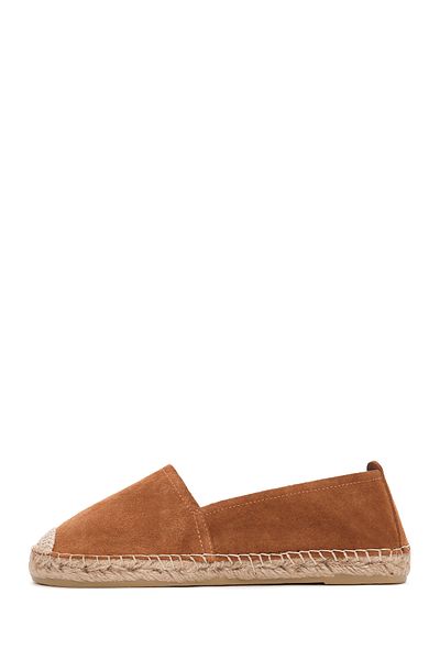 Derimod Tan Suede Women's Espadrille - 24sfd205210