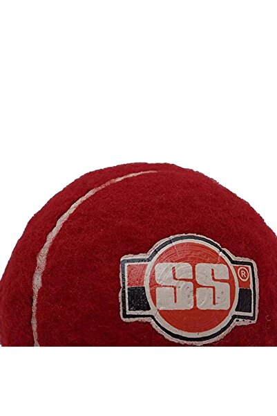 SS Cricket Tennis Ball with Seam | Leather | Suitable for Practice Game | Hard Court | Grass