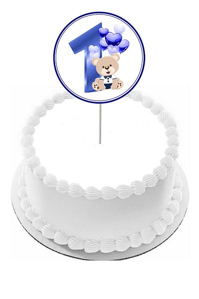 Pasta9 Boy's Blue Cake Toothpick - 1 Figure, 1 Piece