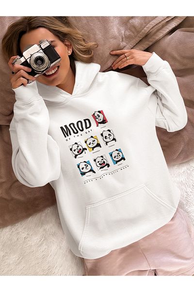 SUNFREE ΦΟΥΤΕΡ ΒΑΜΒΑΚΙ PANDA MOOD PRINTED OVERSIZE