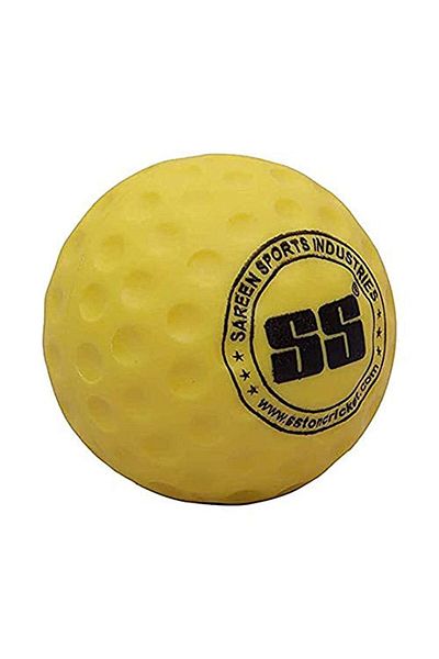 SS Big Dot Ball for Bowling Machine | Yellow | Plastic | Practice | Weatherproof | Training