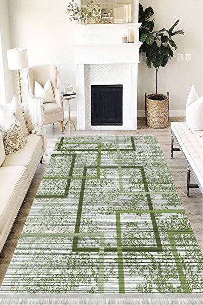 MOTTO HALI Modern Eko Punto Kaymaz Tabanlı Yıkanabilir Antibakteriyel Dijital...