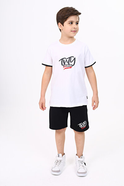 Toontoy Boy's Printed Shorts Suit