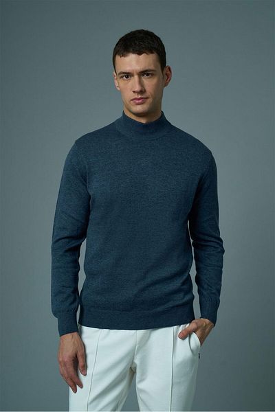 Tony Montana Tony Classics Half Turtleneck Basic Knitwear- T-1003